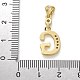 Латунные микро проложить кубического циркония подвески KK-M319-02G-G-3