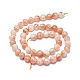 Chapelets de perles de sunstone naturelle naturelles G-F715-106B-2