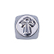 ベネクレア鉄金属切手  金属の刻印用  木材  革  クロス模様  64.5x10x10mm AJEW-BC0005-19E-3