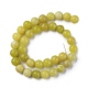 Chapelets de perles en jade citron naturel G-G0003-C02-A-3