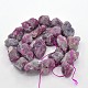 Natural Purple Red Tourmaline Bead Strands G-N0045-07A-2