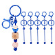 Spritewelry 5 Stück Perlen-Schlüsselanhänger aus Legierung und Messing für Schmuckherstellung DIY-SW0001-15A-1