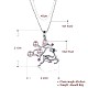 925 подвесные стерлингового серебра ожерелья SWARJ-BB33792-6