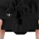 カスタムコットンシェフハット  キッチンの白い言葉の王と黒い帽子  クラウン模様  300x230mm AJEW-WH0242-004-4