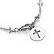 304 Stainless Steel Cross Link Anklets AJEW-AN00255-3