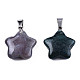 Star Natural Indian Agate Pendants G-Q367-28-3