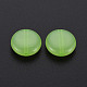 模造ゼリーアクリルビーズ  フラットラウンド  薄緑  12x5mm  穴：1.4mm  約1110個/500g MACR-S373-91-E06-3