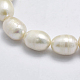 Hebras de perlas de agua dulce cultivadas naturales PEAR-F007-67-01-3