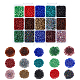 Nbeads 300g 15 couleurs perles de rocaille en verre SEED-NB0001-30-1