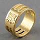 Zinc Alloy Sewing Thimble Rings with Chinese Characters for Blessing TOOL-R026-04-2