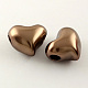 ABS Plastic Imitation Pearl Heart Beads MACR-S262-A45-1