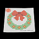 Рождественский венок шаблон квадратных поделок Melty hama бисер наборы: бусы DIY-R063-07-3