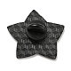 星と言葉私はインスピレーションを与える引用エナメルピンをフォローアップしました  バックパックの衣類用の黒の亜鉛合金ブローチ  鮭色  25.5x28.5x1.5mm JEWB-Z010-03C-EB-2
