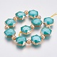 Electroplate Glass Beads Strands EGLA-I007-03G-2