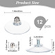 GORGECRAFT 12PCS License Plate Suction Cups Hooks Clear 42Mm Diameter Strong Suctions Cup Holders Bathroom Kitchen Shelf Accessories with Iron M6 Cap Nut for Shade Cloth Acrylic Plate FIND-GF0003-39B-2