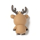 不透明樹脂動物ビッグペンダント  かわいい動物のチャーム  鹿  55x40x25mm  穴：3mm RESI-D065-C05-2