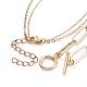 Double Layer Necklaces & Chain Necklaces Sets NJEW-JN02753-4