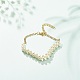 Glass Pearl Braided Beaded Bracelets BJEW-JB08592-2