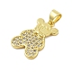 Стойки обшивки латунь микро проложить Циркон подвеску KK-Z074-64G-2