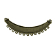 Tibetan Style Alloy Crescent Chandelier Components Links TIBE-258-AB-NR-2