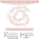 Beebeecraft 1 filo di perline di pietra di quarzo rosa naturale fili G-BBC0001-19-2