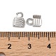 925 складной обжимной конец из серебра [925] пробы с родиевым покрытием STER-D006-25P-3