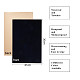 BENECREAT 40PCS Velvet (Black) Fabric Sticky Back Adhesive Back Sheets TOOL-BC0008-11A-2