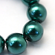 Backen gemalt pearlized Glasperlen runden Perle Stränge X-HY-Q003-10mm-79-3