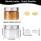 Craspire Kit de perles de cire à cacheter transparentes jaunes avec 2 bougie FIND-CP0001-04-2
