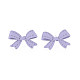 女の子の女性のための蝶結びのスタッドピアス  カドミウムフリー＆鉛フリー  ミックスカラー  12x18mm  ピン：0.7mm PALLOY-T077-154-RS-2