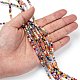 Handmade Millefiori Glass Beads Strands LK12-5