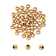 Unicraftale circa 50 pz 3mm perline distanziali rondelle 304 perline sciolte in acciaio inossidabile perline dorate rondelle spacer perline perline in metallo risultati per braccialetti collane creazione di gioielli fai da te STAS-UN0008-56G-1