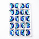 Electroplated Glass Pendants EGLA-N006-022-2