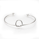 201 Stainless Steel Cuff Bangles Making STAS-S073-16-2
