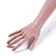 Bracelets de perles tressées en fil de nylon ajustable BJEW-JB04377-04-4