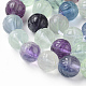 Fili di perle di fluorite naturale intagliate G-L527-02A-2