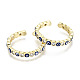 Brass Micro Pave Clear Cubic Zirconia Cuff Rings RJEW-T016-07G-NF-3
