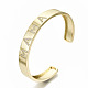 Brass Micro Pave Clear Cubic Zirconia Cuff Bangles BJEW-S142-008-NF-4