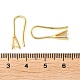 Crochets d'oreille en laiton plaqués en rack KK-M269-23G-3