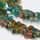 Handmade Millefiori Glass Beads Strands LK-P031-03-3