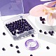 Perle rotonde di charoite naturale da 100 pz 8 mm DIY-LS0002-12-5