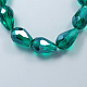 Electroplate Glass Beads Strands EGLA-R008-6x4mm-2-1