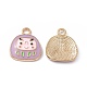 Pendentifs d'émail en alliage&nbsp;ENAM-H039-04G-E-1