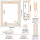 BENECREAT 8Pcs Weaving Loom Kit DIY-WH0401-41-2