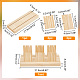 Delorigin 1 set di supporti per espositori per orecchini in legno a 2 slot EDIS-DR0001-07B-2