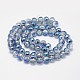 Full Plated Glass Beads Strands EGLA-F108-E02-2