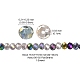 Chapelets de perles en verre électroplaqué EGLA-YW0002-D03-4