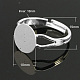 Componentes de anillo de latón&nbsp;KK-C3044-10mm-S-NF-1