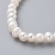 Natural Freshwater Pearl Beads Stretch Bracelets BJEW-JB04863-05-4