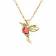 Латунные подвески-птички с кубическим цирконием FS-WG89328-02-2
